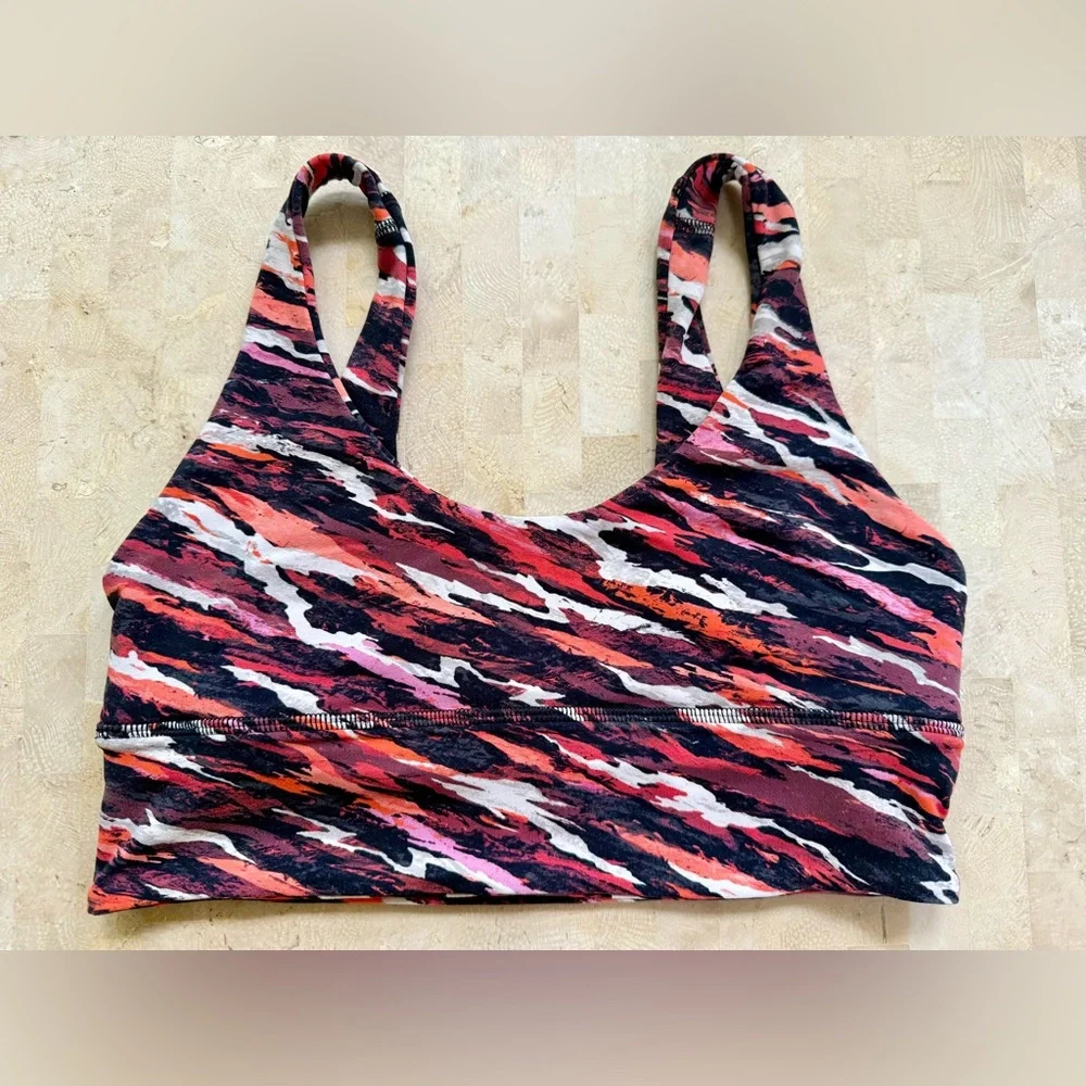 Lululemon Lunar New Year Align Reversible Bra Tiger Tide 8 Light Support Yoga - Picture 2 of 6